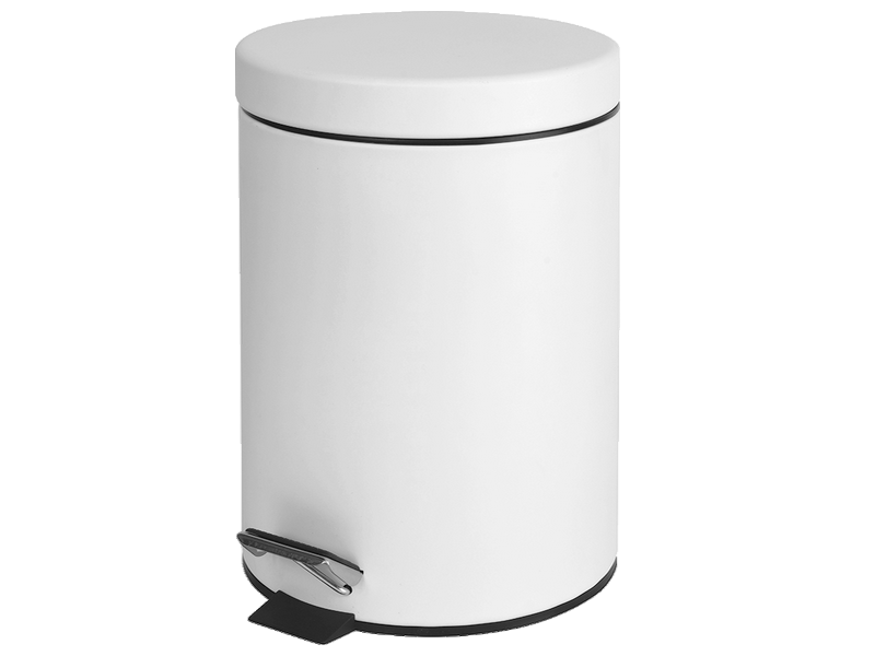 Pedal bin 3 L white - Haccess - Haccess